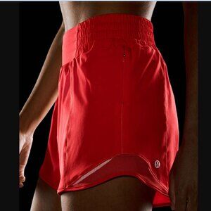 Lululemon Hotty Hot Shorts RARE- Carnation Red size 4